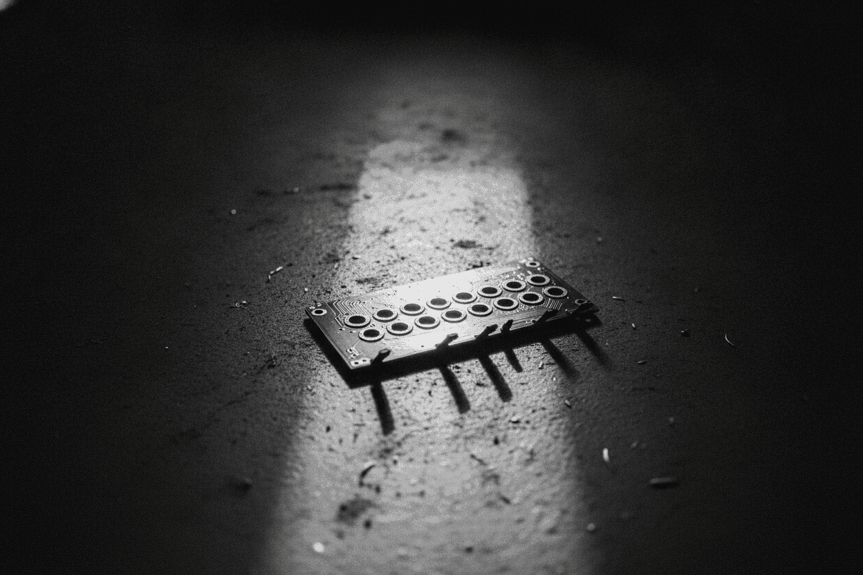 Cinematic monochrome cover for: AI Resume Screening Drops Your Best Engineers First